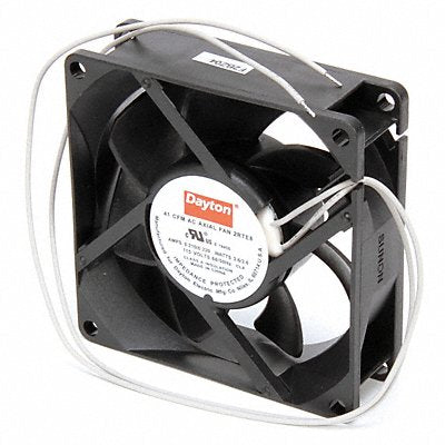 DAYTON 2RTE8 Axial Fan Square 3-1/8 H 41/40 CFM