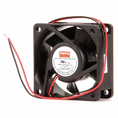DAYTON 2RTF9 Axial Fan Square 2-3/8 H 40 CFM