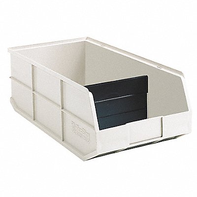 AKRO-MILS 30348BEIGE Shelf Bin Beige Indstr Grd Poly 7 in