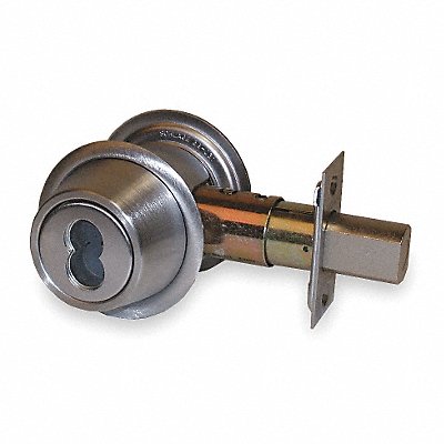 FALCON LOCK D131B626 Deadbolt HD Satin Chrome SFIC Not Incl.