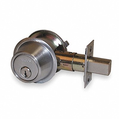 FALCON LOCK D141CP6626 Deadbolt HD Satin Chrome SFIC Not Incl.