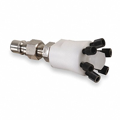 JUSTRITE 28177 Poly Manifold w/Stainless Steel Fitting