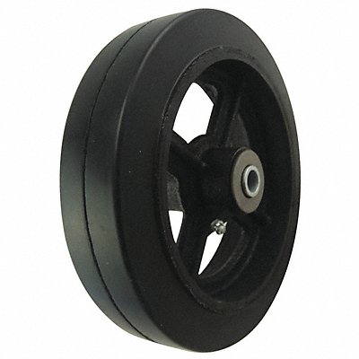 GRAINGER 2RZJ9 Rubber Tread on Iron Core Wheel 8