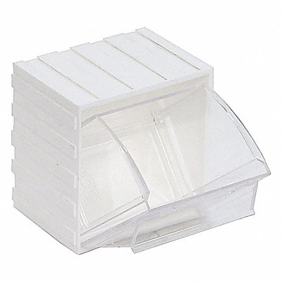 QUANTUM STORAGE SYSTEMS QTB406WT F8472 Indv Tip-Out Bin White Unf 4 1/4 in