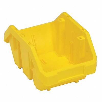 QUANTUM STORAGE SYSTEMS QP965YL Cross-Stacking Bin Yellow PP 5 in