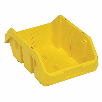 QUANTUM STORAGE SYSTEMS QP1285YL Cross-Stacking Bin Yellow PP 5 in