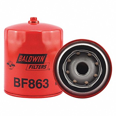BALDWIN FILTERS BF863 Fuel Filter 4-11/16x3-11/16x4-11/16 In