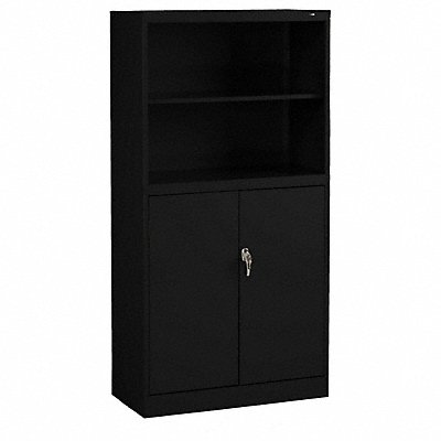 TENNSCO BCD1872BK Bookcase Storage Cabinet Black