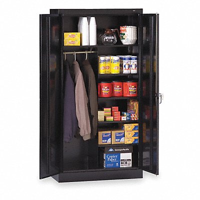 TENNSCO 7214BK Storage Cabinet 72 x36 x18 Black 5Shlv