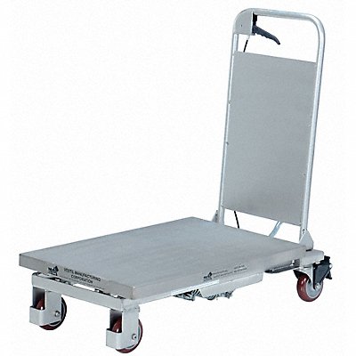 GRAINGER CART400PSS Scissor Lift Cart 400 lb SS Fixed