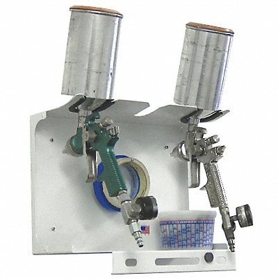 GLOBAL FINISHING SOLUTIONS 218009 Double Spray Gun Holder and Shelf