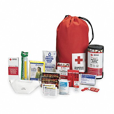 AMERICAN RED CROSS RC622 Emergency Preparedness Backpack Red