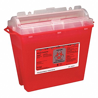 FIRST AID ONLY M943 Sharps Container 1-1/4 gal Rotor Lid