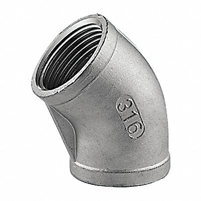 GRAINGER 604E111N010 45 Elbow 316 SS 1 in FNPT Class 150