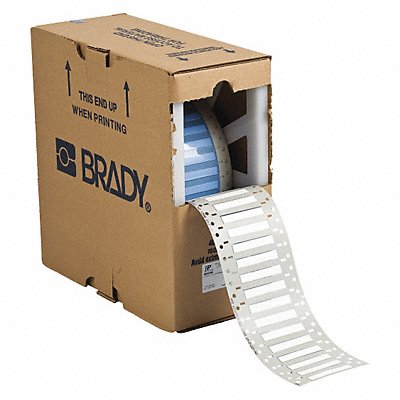 BRADY PS1872WT Label 2 in W 1 in L Polyolefin