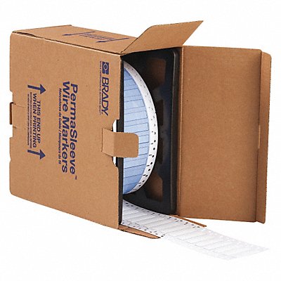 BRADY PS2502WT Label 2 in W 1 in L Polyolefin