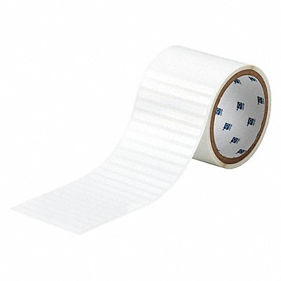 BRADY THT1142310 Label 1/4 in W Polyester White