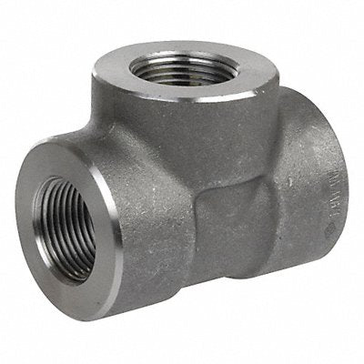 GRAINGER 2UA93 Tee 304 SS 1 in Pipe Size Female NPT