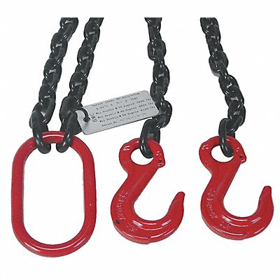 DAYTON 2UKD9 Chain Sling 9/32 in Size G80 5 ft L DOS