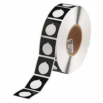 BRADY THTEP1695935BK Push Button Label Black Polyester