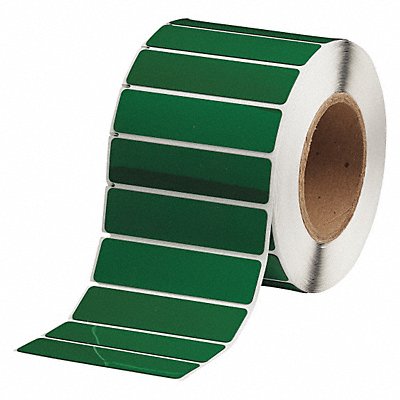 BRADY THTEP1745935GN Label Green Glossy Polyester 4 in W