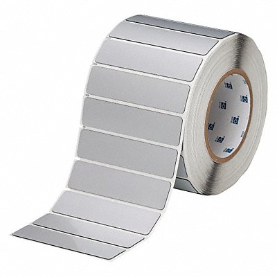 BRADY THTEP1745935SL Label Silver Glossy Polyester 4 in W
