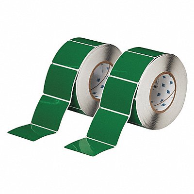 BRADY THTEP1775935GN Label Green Glossy Polyester 3 in W