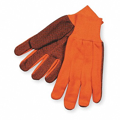 CONDOR 2UUH8 Jersey Gloves 9-1/4 S Hi-Vis Orange PR