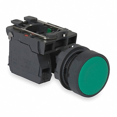 SCHNEIDER ELECTRIC XB5AA35 H7079 Flush Push Button Operator Non Illuminated Grn 1NO/1NC