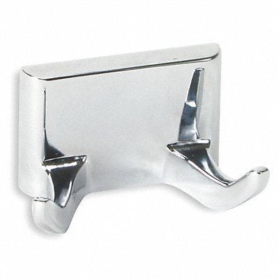 GRAINGER 2VAL4 Bathroom Hook Zinc Chrome Plated