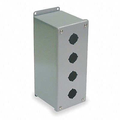 WIEGMANN PBGX4 Push Button Enclosure 22mm 4Hole CarbSteel