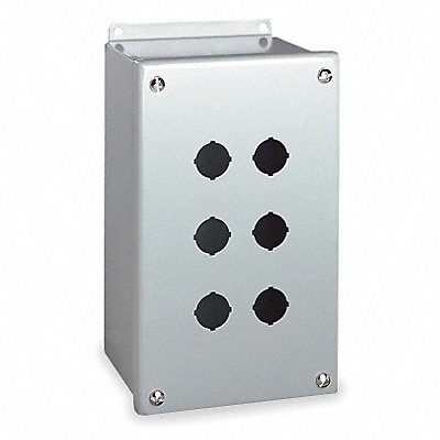 WIEGMANN PBGX6 Push Button Enclosure 22mm 6Hole CarbSteel