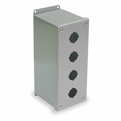 WIEGMANN PBXD4 Push Button Enclosure 30mm 4Hole CarbSteel