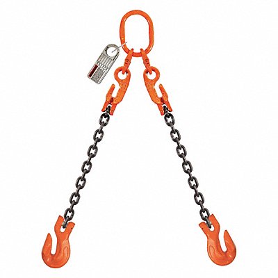 PEWAG 10G100DOGXK10 Chain Sling 3/8 in Size G100 10 ft L DOG