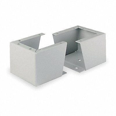 WIEGMANN FK1208 Enclosure Stand Grey 12 In H x 8 In D