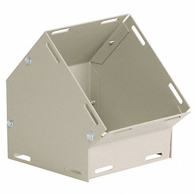 WIEGMANN L040445 Wireway Elbow 45 Degree 4x4 Sq In Grey