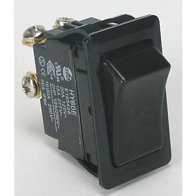 POWER FIRST 2VLR3 Rocker Switch NoLens/Lamp Black On/Off