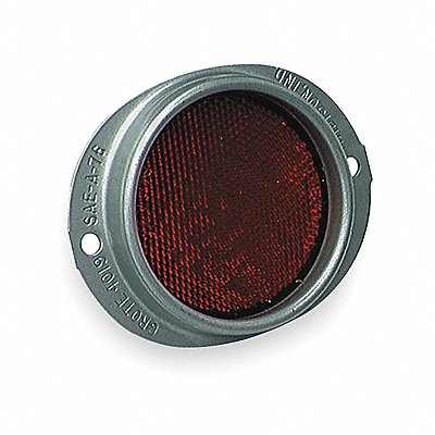 GROTE 40192 Reflector Round Red 4-11/16 L