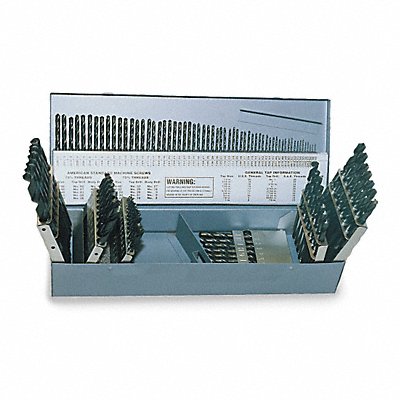 CHICAGO-LATROBE 57727 Jobber Drill Set 118 pc HSS