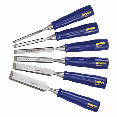 IRWIN M444SB6N Wood Chisel Set 6 PC 1/4 To 1 In Tip