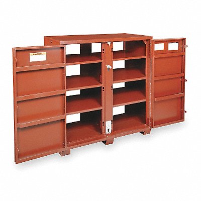 CRESCENT JOBOX 1695990 Jobsite Cabinet 60 3/4 in Brown