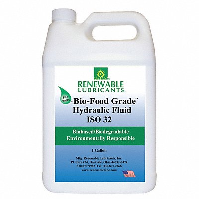 RENEWABLE LUBRICANTS 87123 Bio-FG Hydraulic Fluid 1 gal ISO 32