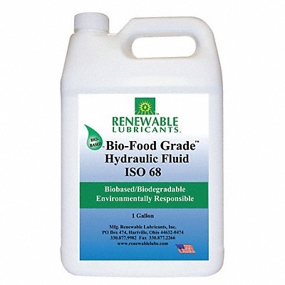 RENEWABLE LUBRICANTS 87143 Bio-FG Hydraulic Fluid 1 gal ISO 68