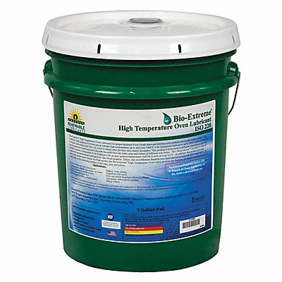 RENEWABLE LUBRICANTS 81884 5 gal Pail Oven Chain Lubricant