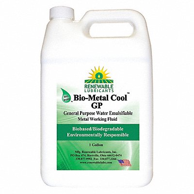 RENEWABLE LUBRICANTS 86803 Cutting Oil 1 gal Bottle