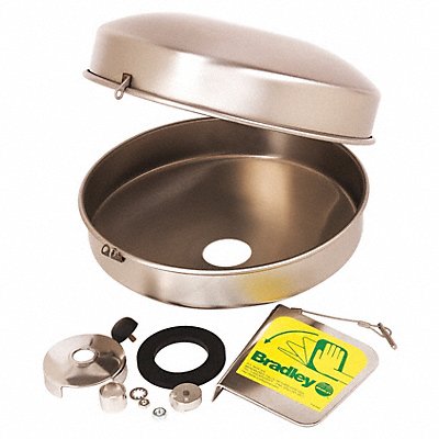 BRADLEY S452396 Retrofit Dust Cover w/Bowl Silver