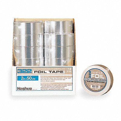 NASHUA 322 Foil Tape 2 13/16  x 50 1/4 yd Aluminum