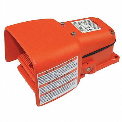 LINEMASTER 531SWH Foot Switch Orange CastIron SPDT Momentary