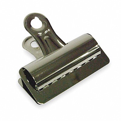 GRAINGER 2WFV9 Bulldog Clip 3in W Silver PK12