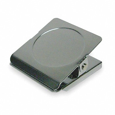 GRAINGER 2WFW5 Magnetic Clip 1-3/4 In Metal Silver PK2